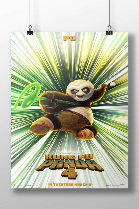 Po (Kung Fu Panda 4 franchise character) Main Subject: Po (Kung Fu Panda 4 franchise character) Matte BoizzBoard rigid print