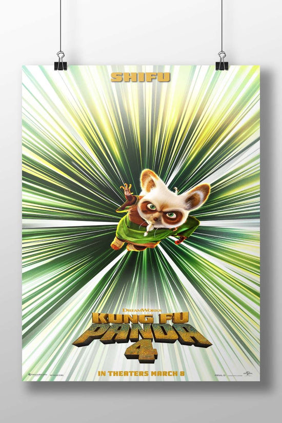 Shifu from Kung Fu Panda 4 Main Subject: Shifu from Kung Fu Panda 4 Matte BoizzBoard rigid print — Superhero wall art India