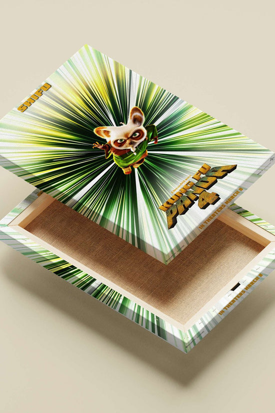 Shifu from Kung Fu Panda 4 Main Subject: Shifu from Kung Fu Panda 4 Canvas wall art — Superhero wall art India | PosterBoizz