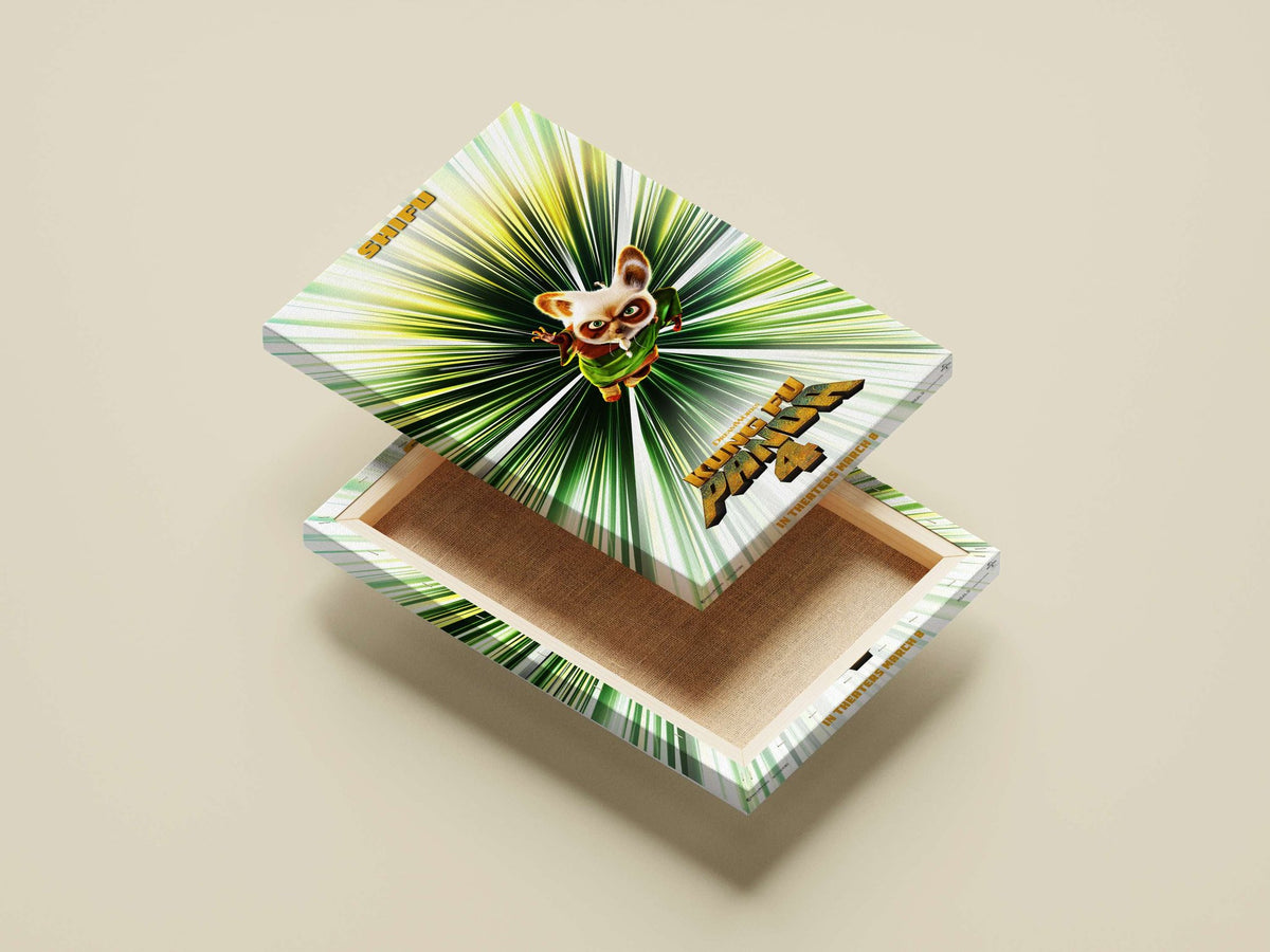 Shifu from Kung Fu Panda 4 Main Subject: Shifu from Kung Fu Panda 4 Canvas wall art — Superhero wall art India | PosterBoizz