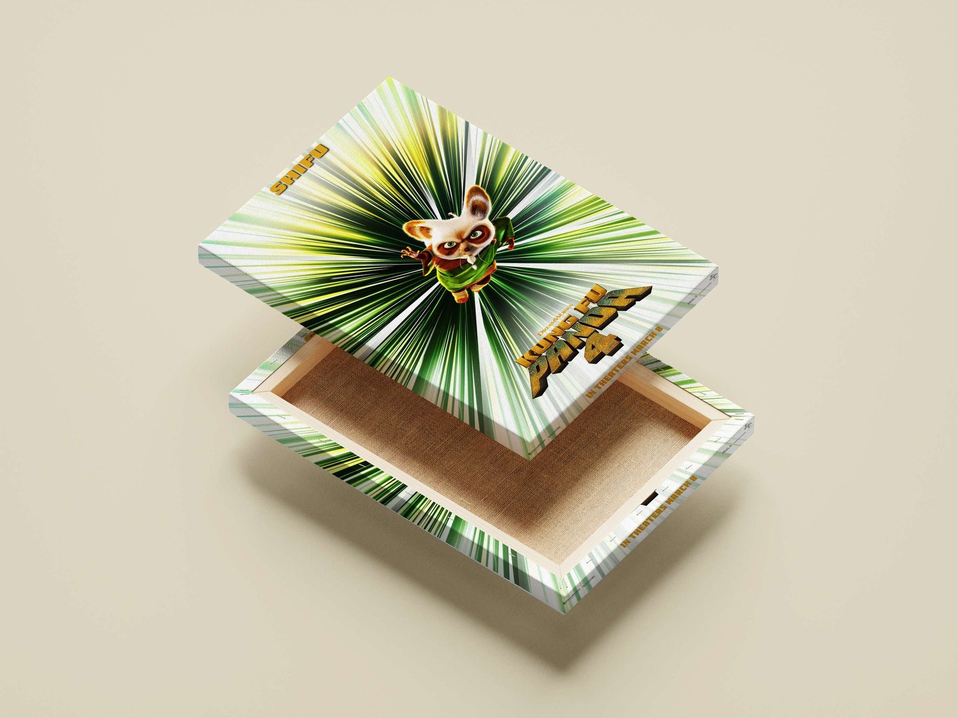 Shifu from Kung Fu Panda 4 Main Subject: Shifu from Kung Fu Panda 4 Canvas wall art — Superhero wall art India | PosterBoizz