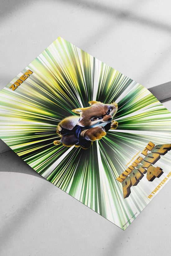 Zhen (character from Kung Fu Panda 4) Main Subject: Zhen (character from Kung Fu Panda 4) Matte poster print — Anime wall
