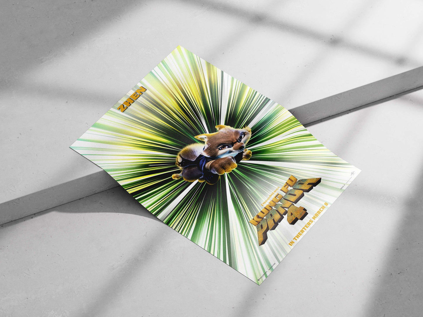 Zhen (character from Kung Fu Panda 4) Main Subject: Zhen (character from Kung Fu Panda 4) Matte poster print — Anime wall