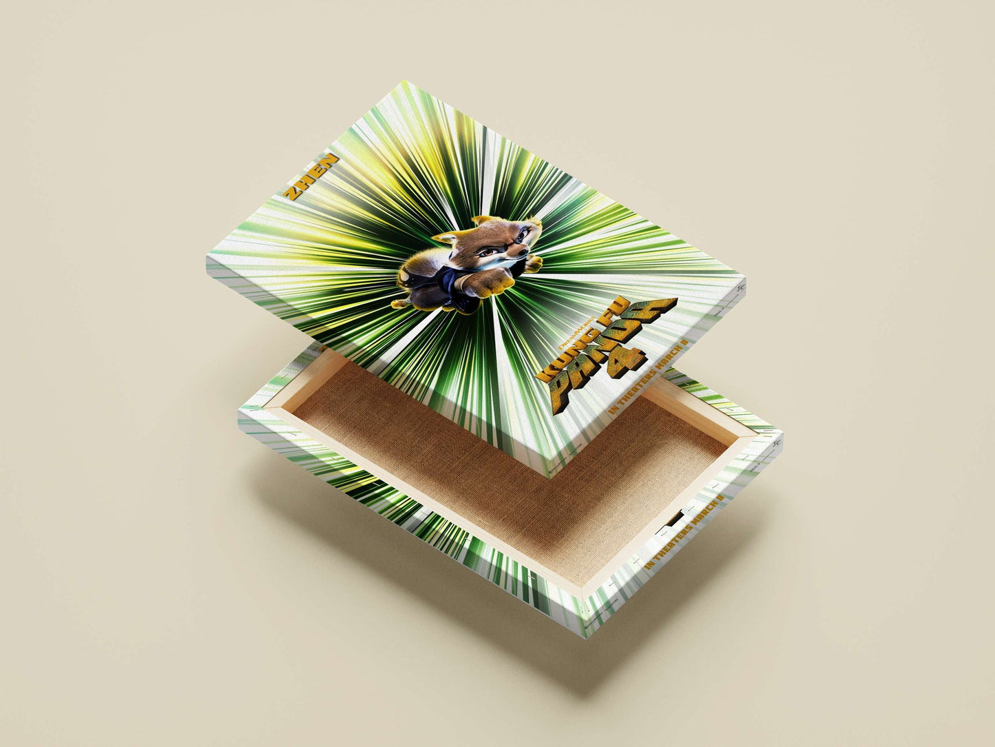 Zhen (character from Kung Fu Panda 4) Main Subject: Zhen (character from Kung Fu Panda 4) Canvas wall art — Anime wall art