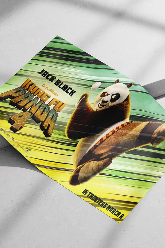 Po (Panda) from the Kung Fu Panda franchise (specifically Kung Fu Panda 4) Main Subject: Po (Panda) from the Kung Fu Panda
