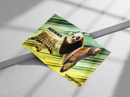 Po (Panda) from the Kung Fu Panda franchise (specifically Kung Fu Panda 4) Main Subject: Po (Panda) from the Kung Fu Panda