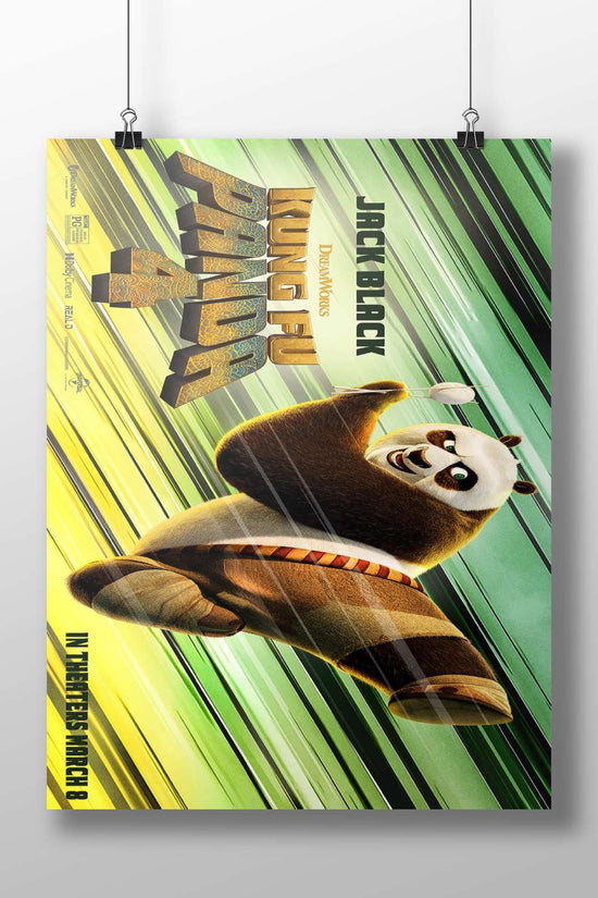Po (Panda) from the Kung Fu Panda franchise (specifically Kung Fu Panda 4) Main Subject: Po (Panda) from the Kung Fu Panda