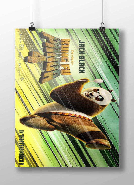 Po (Panda) from the Kung Fu Panda franchise (specifically Kung Fu Panda 4) Main Subject: Po (Panda) from the Kung Fu Panda