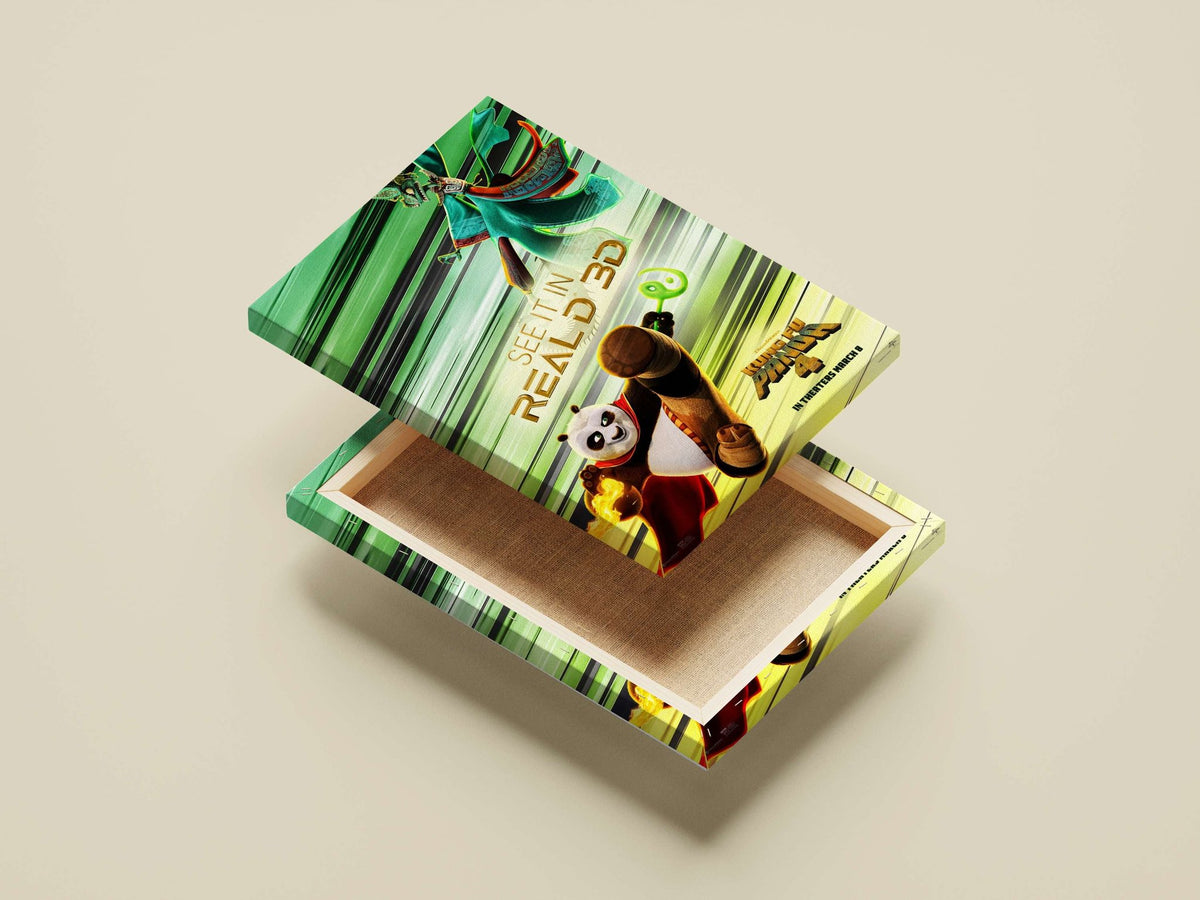 Po from Kung Fu Panda 4 Main Subject: Po from Kung Fu Panda 4 Canvas wall art — Anime wall art India | PosterBoizz