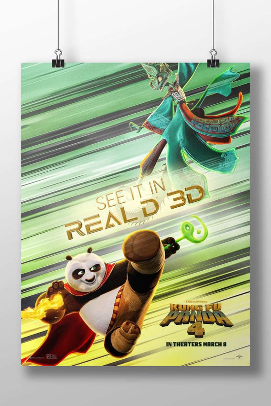 Po from Kung Fu Panda 4 Main Subject: Po from Kung Fu Panda 4 Matte BoizzBoard rigid print — Anime wall art India |