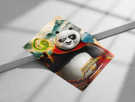 Po (the main character from the Kung Fu Panda 4 franchise, a DreamWorks Animation film) Main Subject: Po (the main character
