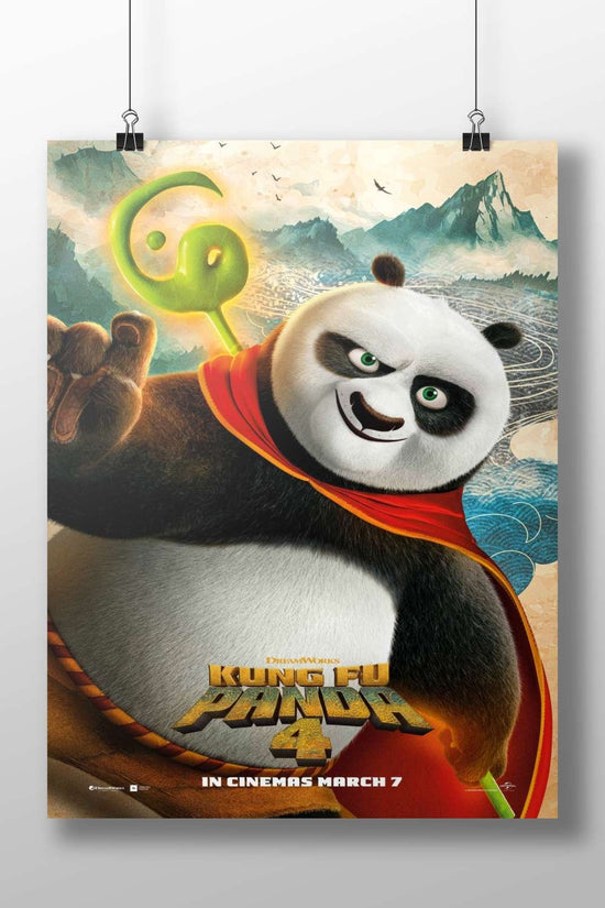 Po (the main character from the Kung Fu Panda 4 franchise, a DreamWorks Animation film) Main Subject: Po (the main character