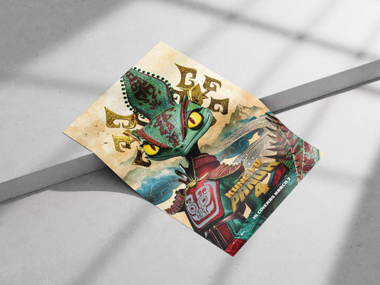 Dragon character from Kung Fu Panda 4 Main Subject: Dragon character from Kung Fu Panda 4 Matte poster print — Anime wall