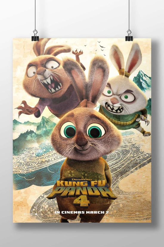 Rabbit characters from DreamWorks' Kung Fu Panda 4 Main Subject: Rabbit characters from DreamWorks' Kung Fu Panda 4 Matte