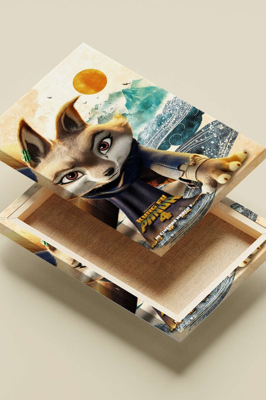 Fox character from Kung Fu Panda 4 Main Subject: Fox character from Kung Fu Panda 4 Canvas wall art — Anime wall art India |