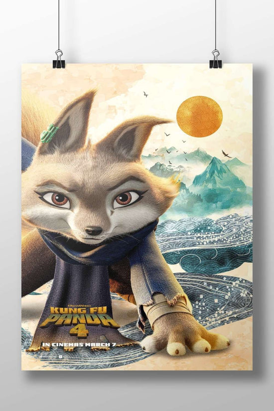 Fox character from Kung Fu Panda 4 Main Subject: Fox character from Kung Fu Panda 4 Matte BoizzBoard rigid print — Anime