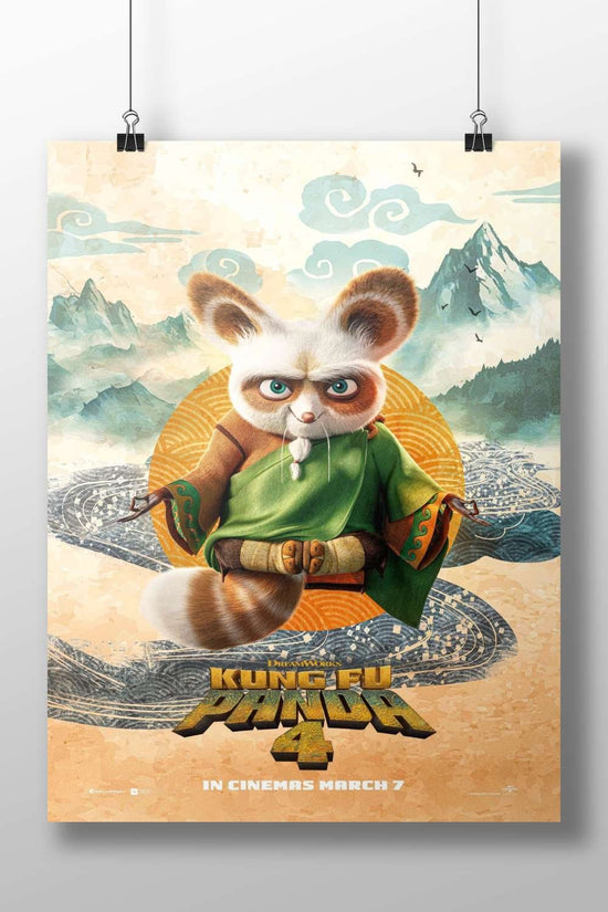 Kung Fu Panda 4 Main Subject: Kung Fu Panda 4 Matte BoizzBoard rigid print — Anime wall art India | PosterBoizz