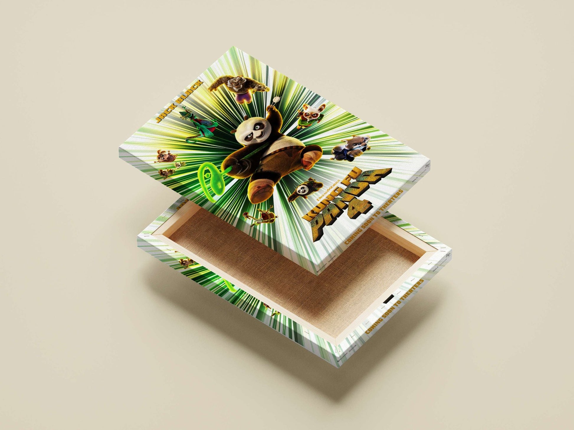 Kung Fu Panda 4 Main Subject: Kung Fu Panda 4 Canvas wall art — Anime wall art India | PosterBoizz