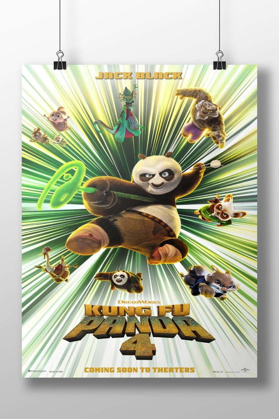 Kung Fu Panda 4 Main Subject: Kung Fu Panda 4 Matte BoizzBoard rigid print — Anime wall art India | PosterBoizz