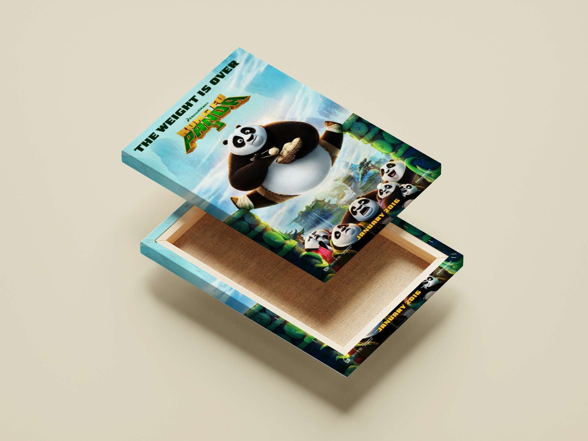 Po from Kung Fu Panda 3 Main Subject: Po from Kung Fu Panda 3 Canvas wall art — Anime wall art India | PosterBoizz