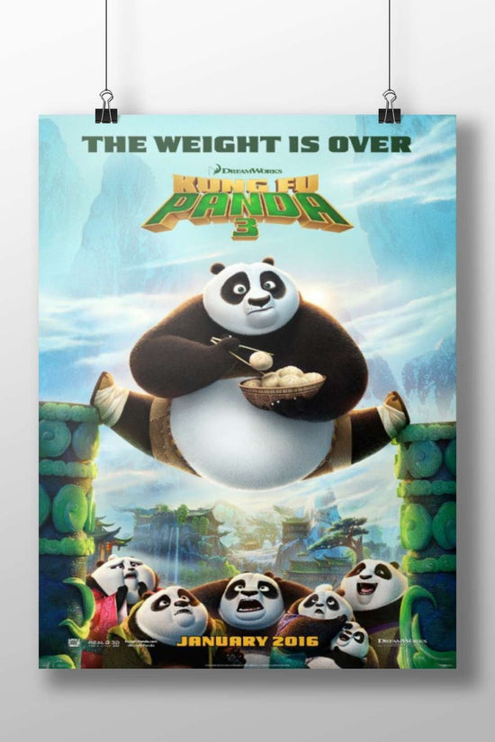 Po from Kung Fu Panda 3 Main Subject: Po from Kung Fu Panda 3 Matte BoizzBoard rigid print — Anime wall art India |