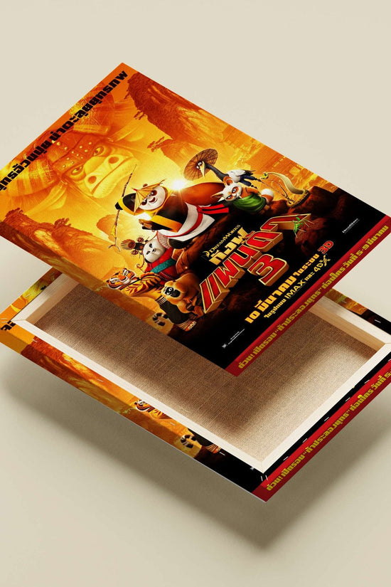 Kung Fu Panda 3 franchise (DreamWorks Animation) Main Subject: Kung Fu Panda 3 franchise (DreamWorks Animation) Canvas wall