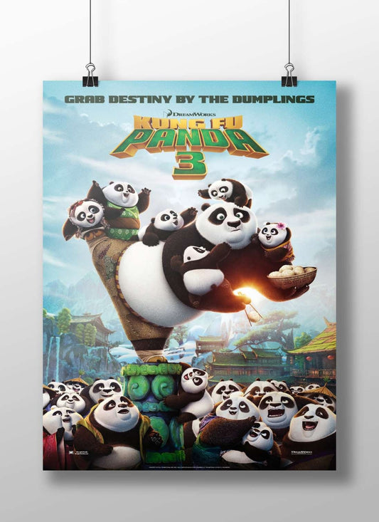 Kung Fu Panda 3 (DreamWorks franchise, specifically the character Po and pandas from the film) Main Subject: Kung Fu Panda 3