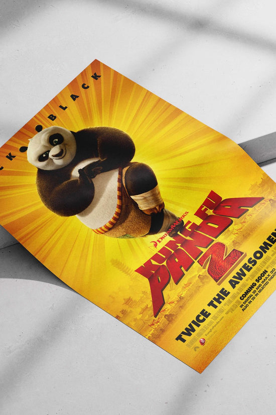 Po (from Kung Fu Panda 2) Main Subject: Po (from Kung Fu Panda 2) Matte poster print — Superhero wall art India | PosterBoizz