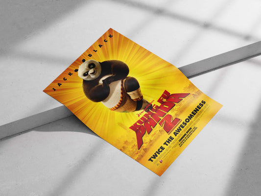 Po (from Kung Fu Panda 2) Main Subject: Po (from Kung Fu Panda 2) Matte poster print — Superhero wall art India | PosterBoizz