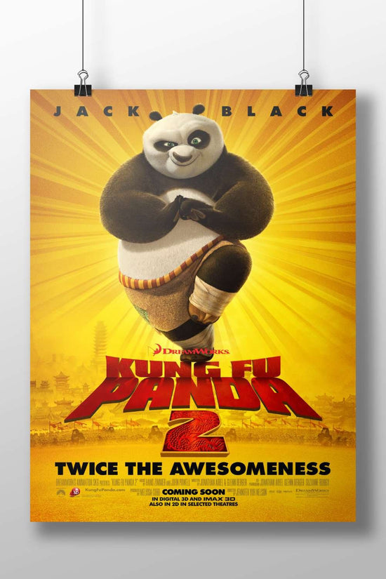 Po (from Kung Fu Panda 2) Main Subject: Po (from Kung Fu Panda 2) Matte BoizzBoard rigid print — Superhero wall art India |