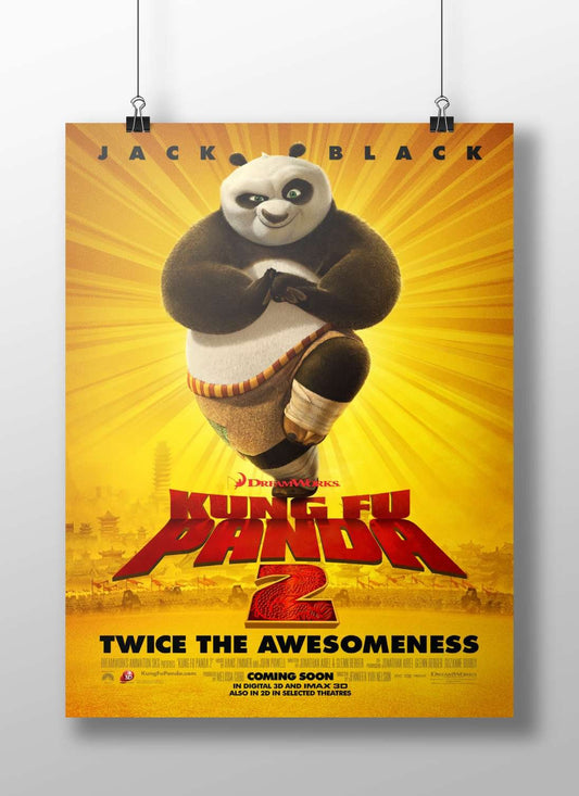 Po (from Kung Fu Panda 2) Main Subject: Po (from Kung Fu Panda 2) Matte BoizzBoard rigid print — Superhero wall art India |