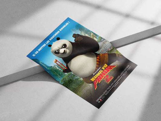 Po (the panda), Kung Fu Panda franchise Main Subject: Po (the panda), Kung Fu Panda franchise Matte poster print — Anime