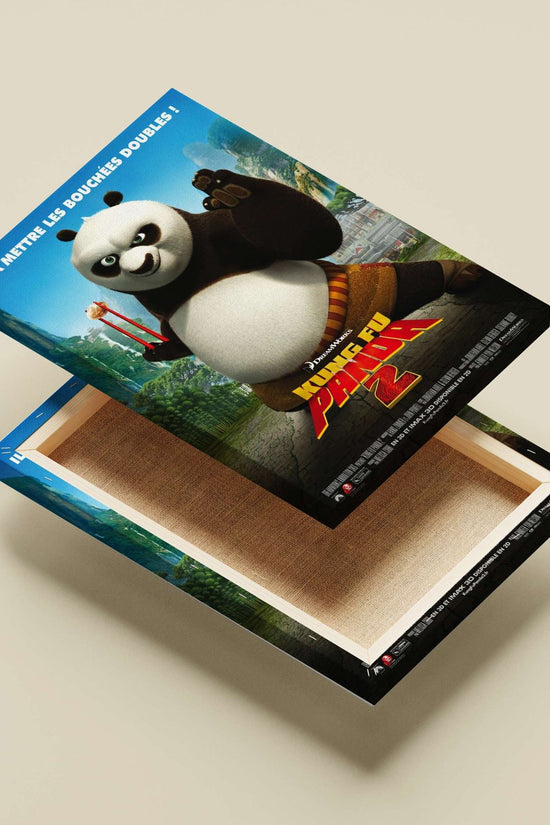 Po (the panda), Kung Fu Panda franchise Main Subject: Po (the panda), Kung Fu Panda franchise Canvas wall art — Anime wall