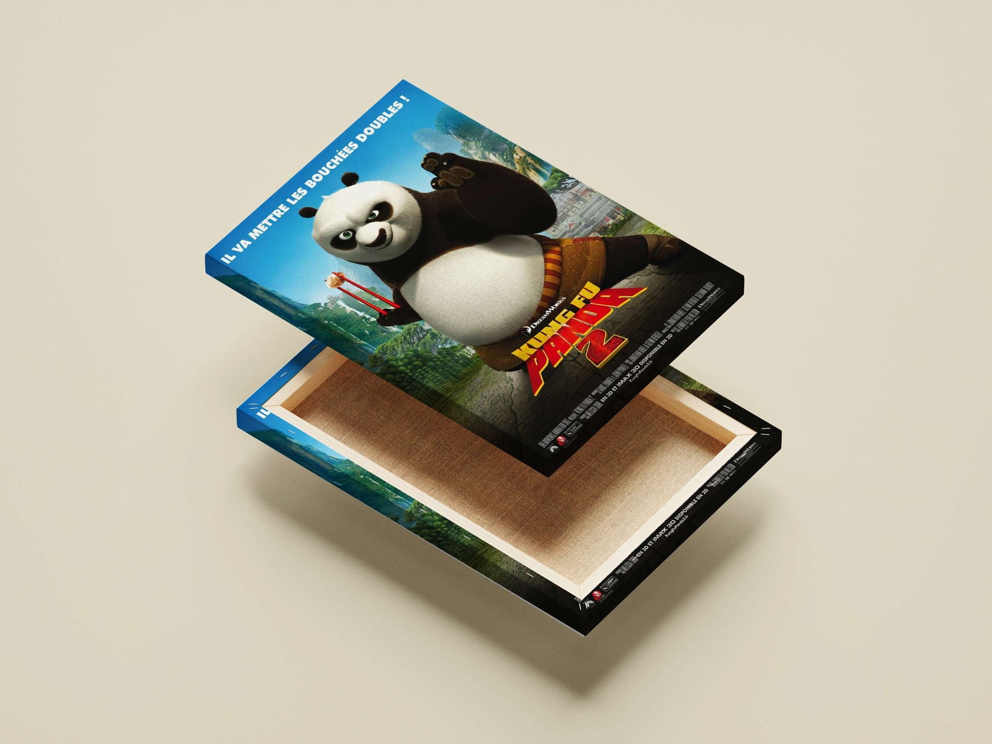 Po (the panda), Kung Fu Panda franchise Main Subject: Po (the panda), Kung Fu Panda franchise Canvas wall art — Anime wall