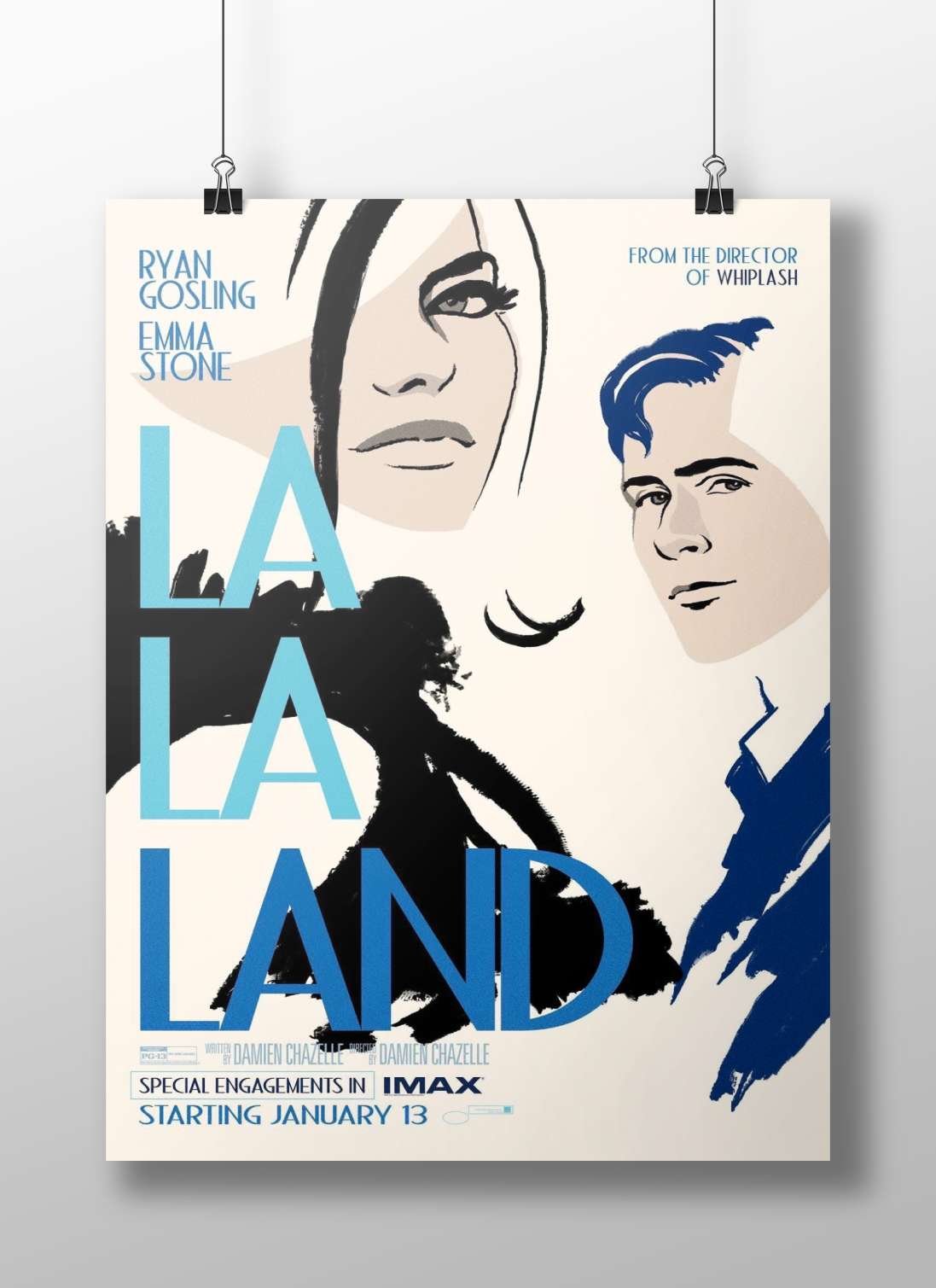 The movie "La La Land" (starring Ryan Gosling and Emma Stone) Main Subject: The movie "La La Land" (starring Ryan Gosling
