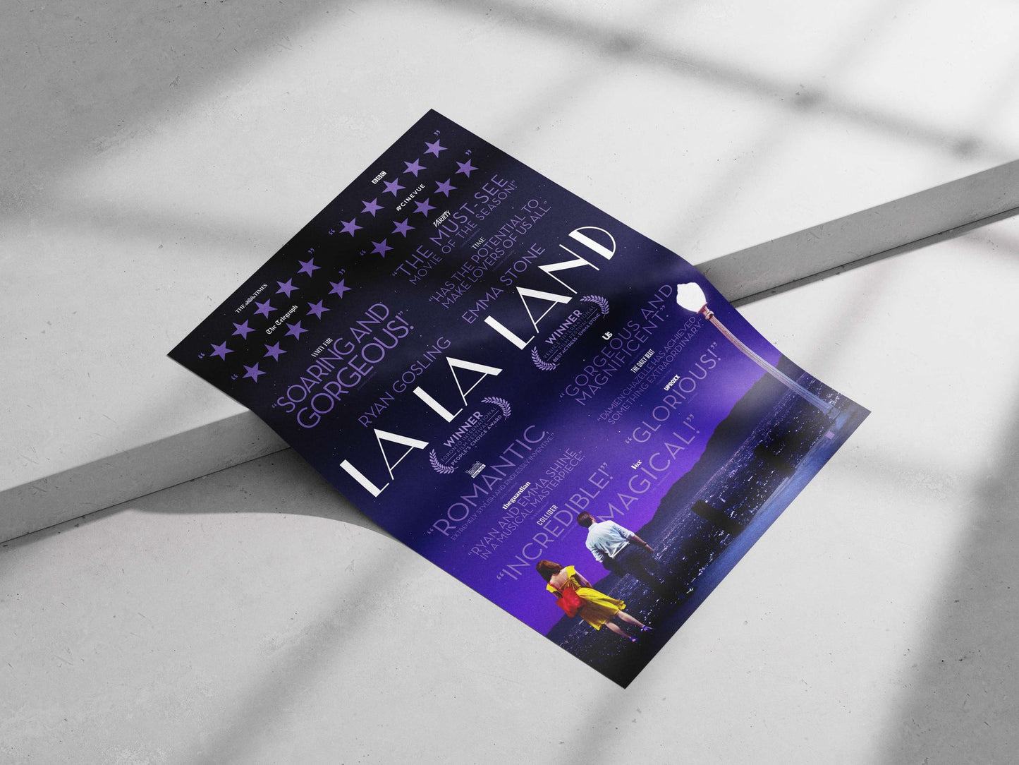 La La Land Main Subject: La La Land Matte poster print — Bollywood wall art India | PosterBoizz