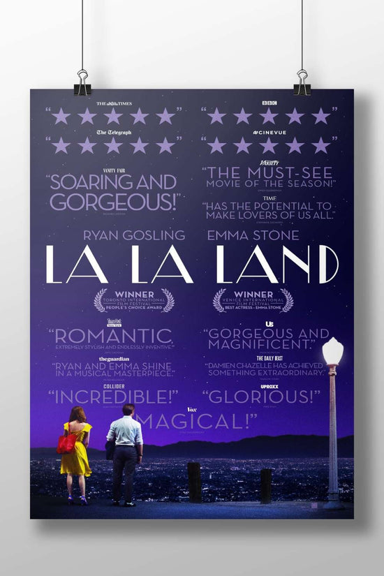 La La Land Main Subject: La La Land Matte BoizzBoard rigid print — Bollywood wall art India | PosterBoizz