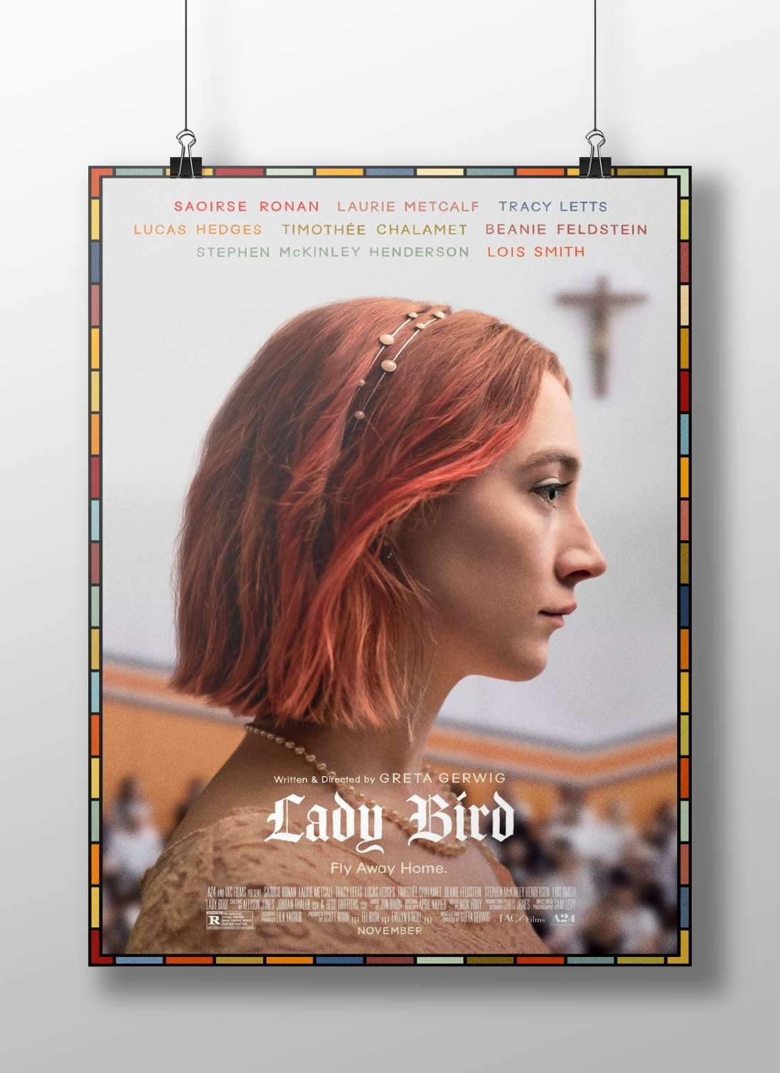 Lady Bird (the film) Main Subject: Lady Bird (the film) Matte BoizzBoard rigid print — Bollywood wall art India | PosterBoizz