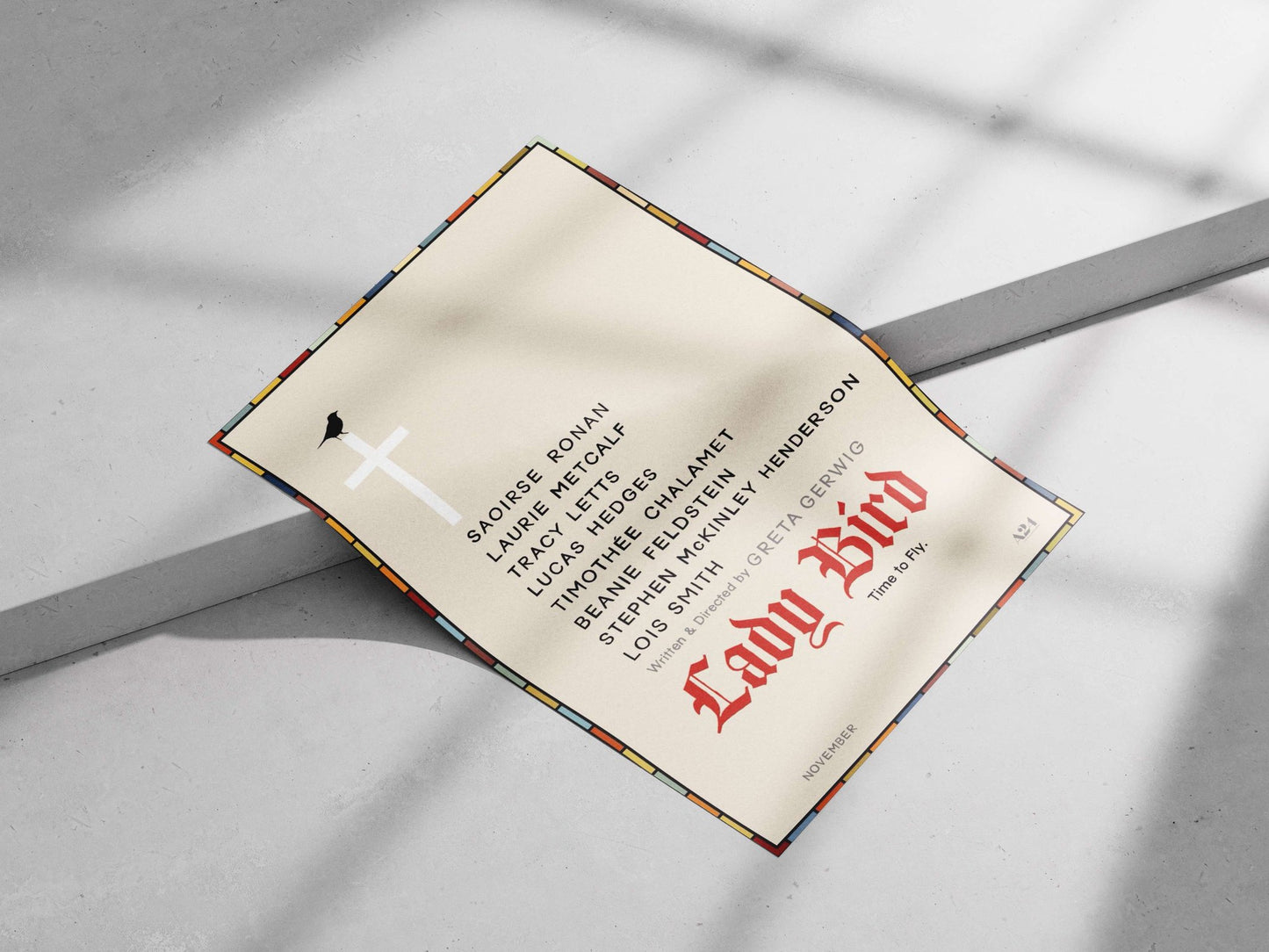 The film "Lady Bird" directed by Greta Gerwig Main Subject: The film "Lady Bird" directed by Greta Gerwig Matte poster print