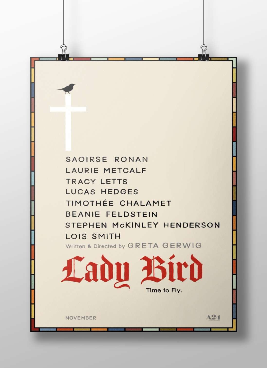 The film "Lady Bird" directed by Greta Gerwig Main Subject: The film "Lady Bird" directed by Greta Gerwig Matte BoizzBoard