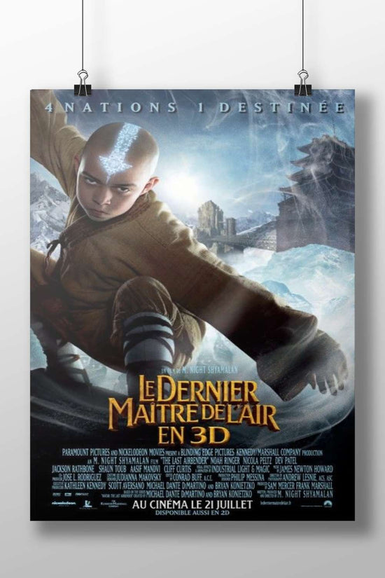 Aang (the main character) from the Avatar franchise, specifically "Le Dernier Maître de l'Air" (The Last Airbender) movie