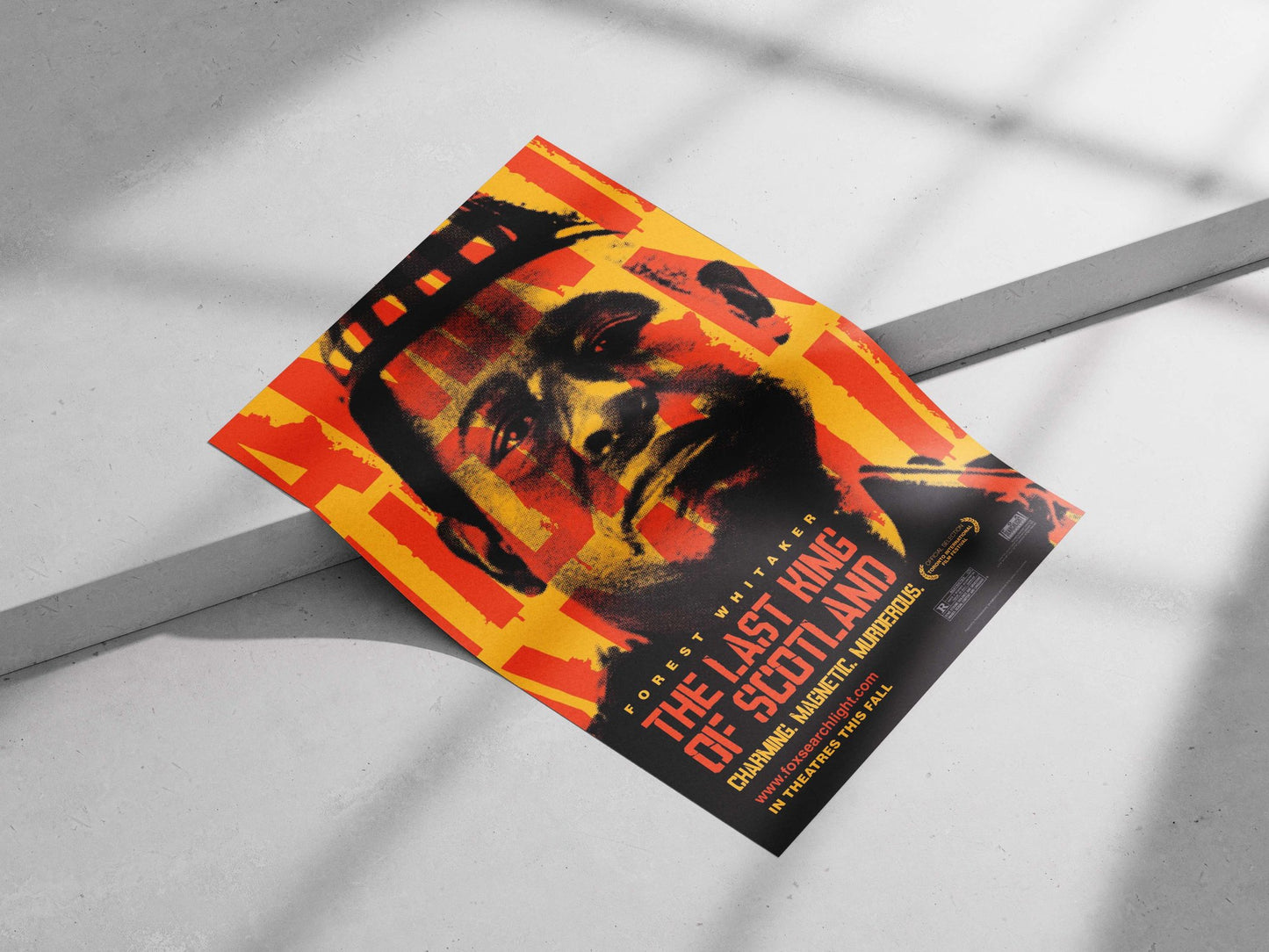 The Last King of Scotland (film) Main Subject: The Last King of Scotland (film) Matte poster print — Bollywood wall art