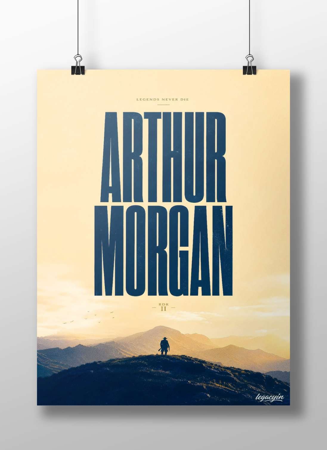 Arthur Morgan from Red Dead Redemption II Main Subject: Arthur Morgan from Red Dead Redemption II Matte BoizzBoard rigid