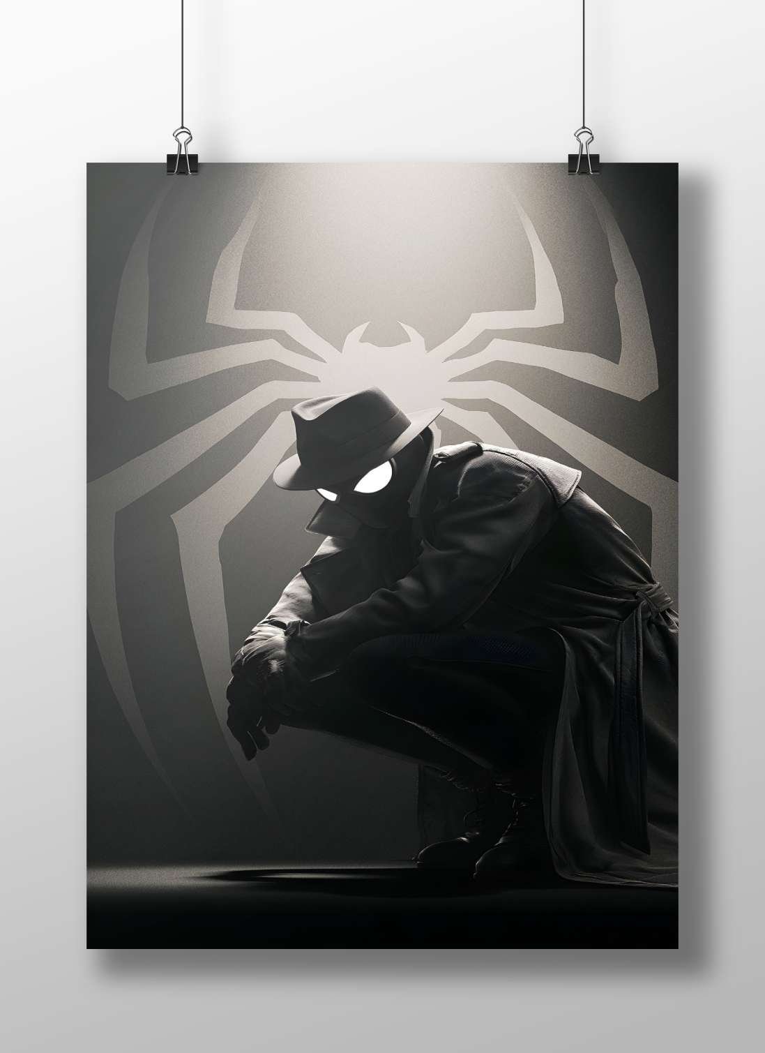 Spider-Man (Marvel Comics) Main Subject: Spider-Man (Marvel Comics) Matte BoizzBoard rigid print — Superhero wall art India