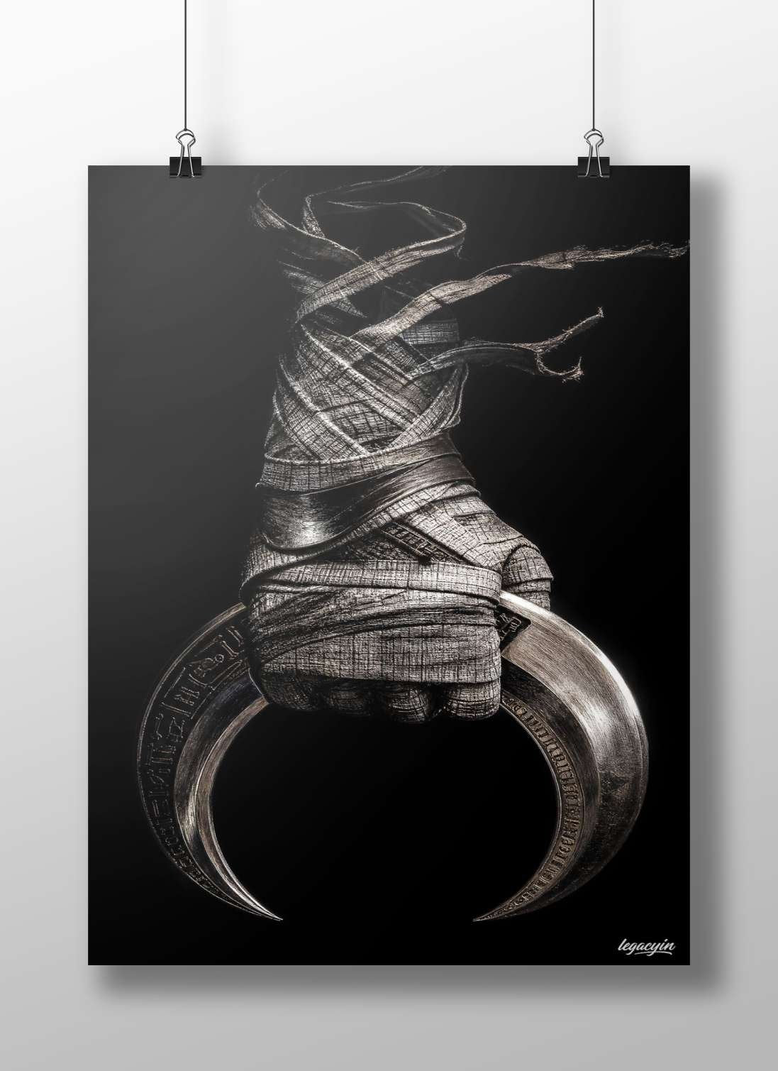 Mummy's Hand Main Subject: Mummy's Hand Matte BoizzBoard rigid print — Art wall art India | PosterBoizz