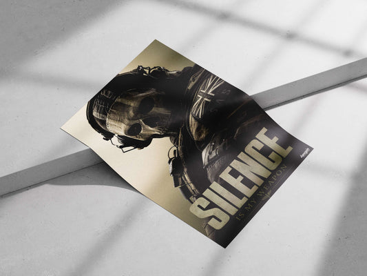 Ghost (Call of Duty character) Main Subject: Ghost (Call of Duty character) Matte poster print — Gaming wall art India |