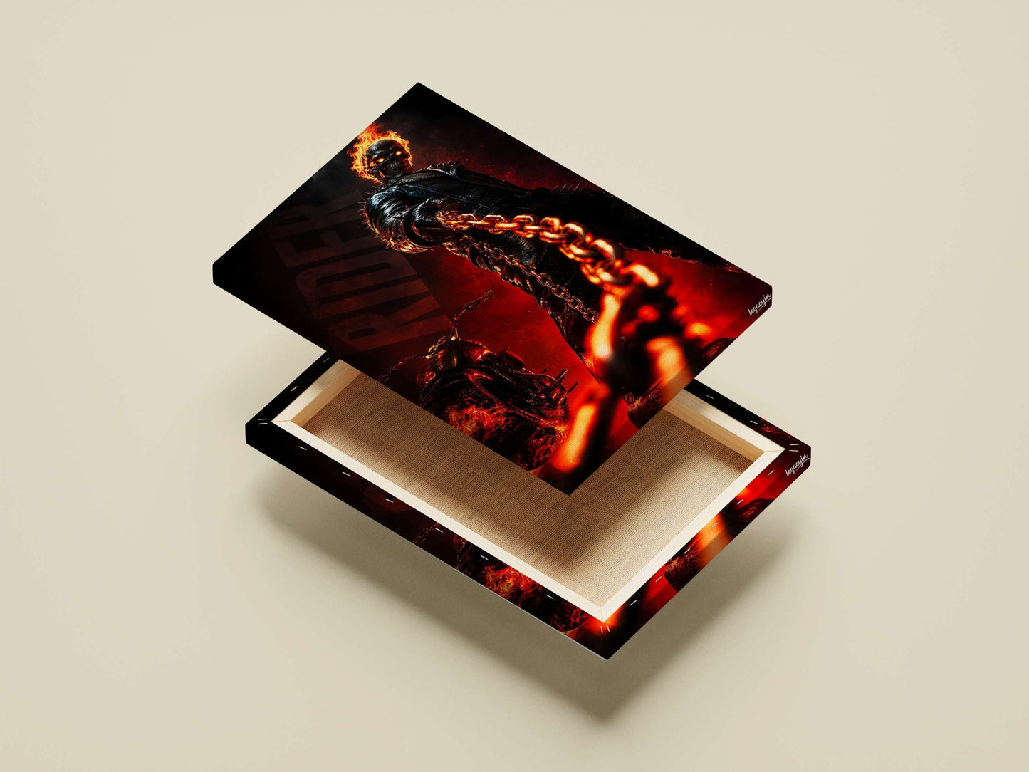 Ghost Rider (Marvel Comics character) Main Subject: Ghost Rider (Marvel Comics character) Canvas wall art — Superhero wall