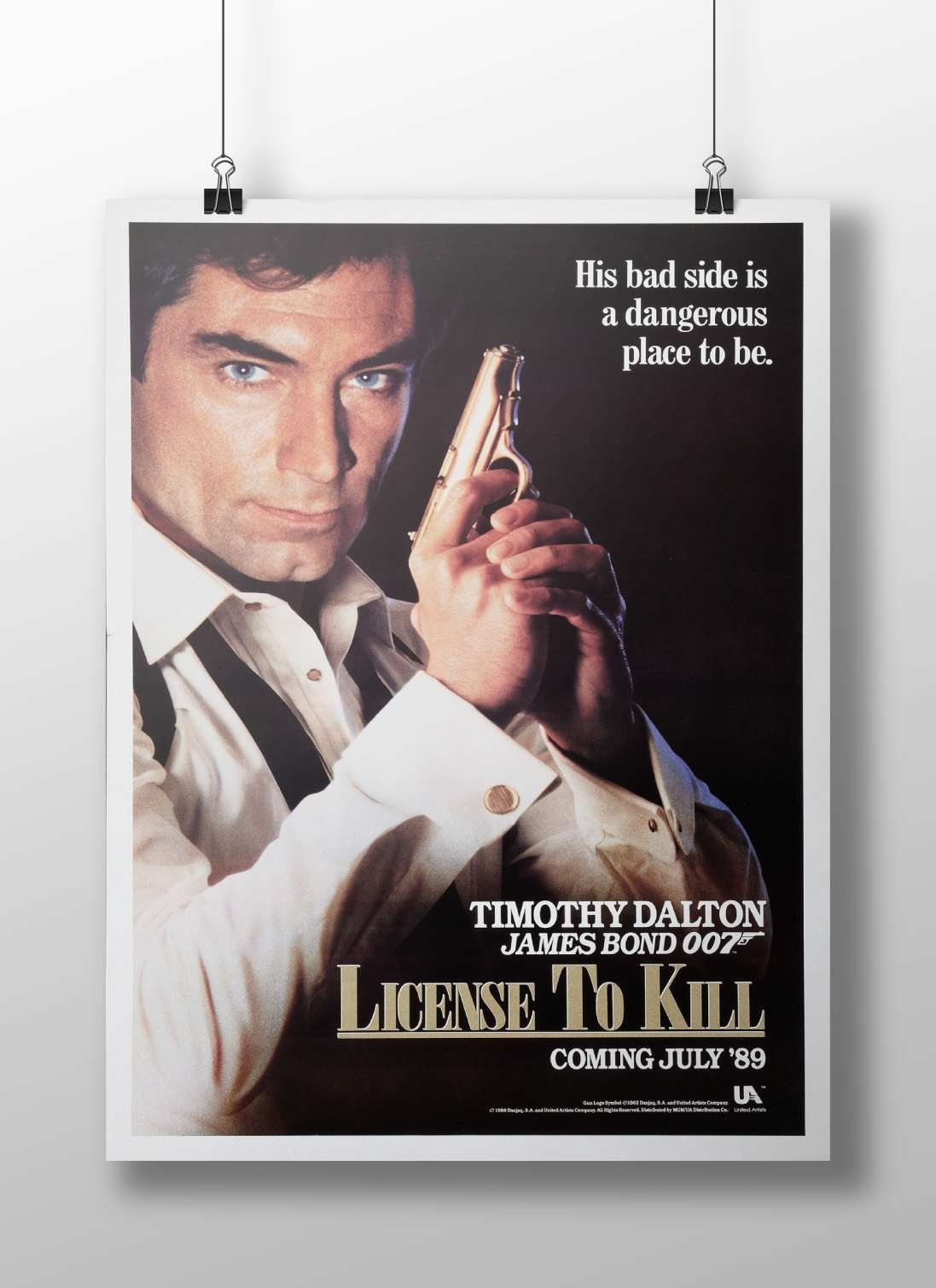 Timothy Dalton as James Bond 007 in License to Kill (1989) Main Subject: Timothy Dalton as James Bond 007 in License to Kill
