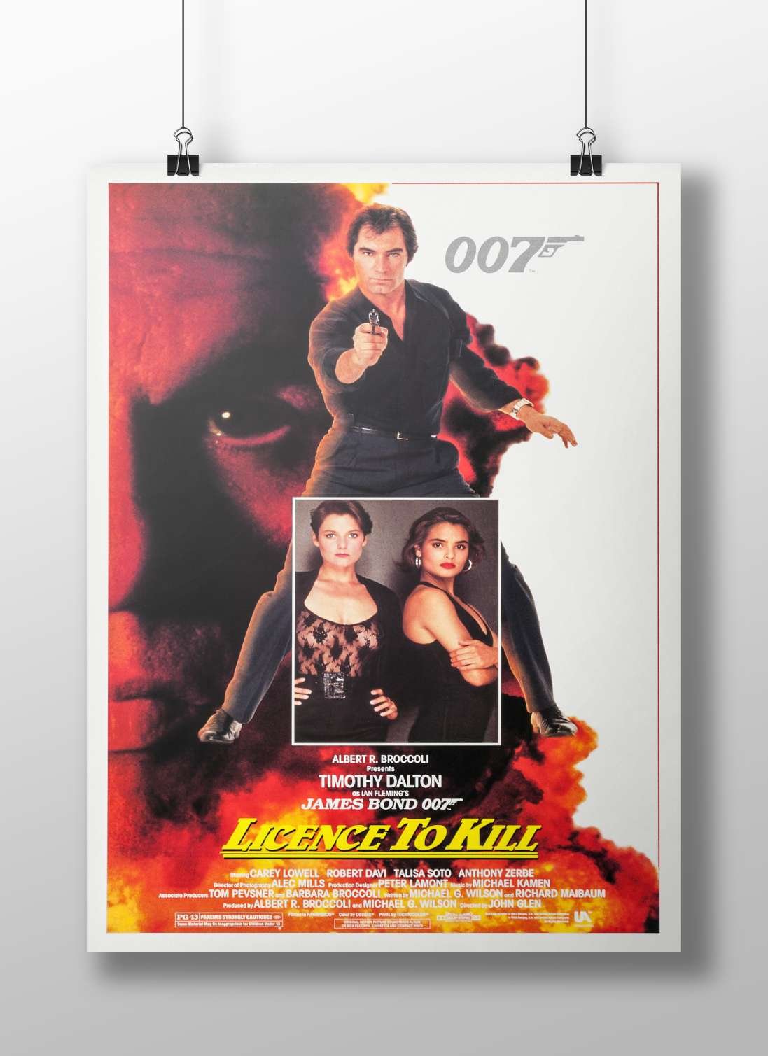James Bond film "Licence to Kill" starring Timothy Dalton as James Bond (007 franchise). Main Subject: James Bond film