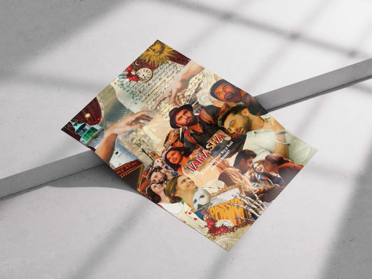 Tamasha Movie Collage Poster – Aesthetic Bollywood Art Print | Imtiaz Ali “Kaun Hai Tu?” Quote Wall Decor
